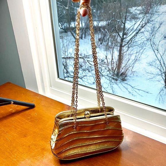 Zara gold purse evening bag - Picture 6 of 6